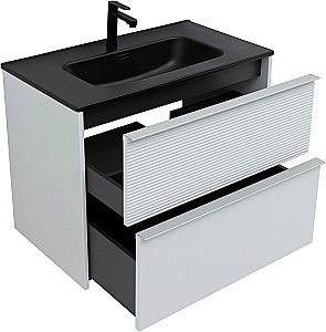 Тумба с раковиной Aquanet Вита 330475 80 белый матовый для ванной в интернет-магазине Sanbest