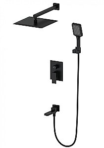 Душевая система встраиваемая WONZON & WOGHAND CUBE, Черный матовый (WW-88939016-MB) купить в интернет-магазине сантехники Sanbest