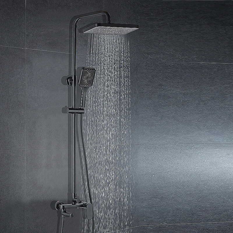 Душевая система Azario ARIZONA AZ-20BS черная матовая купить в интернет-магазине сантехники Sanbest