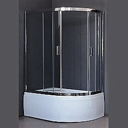 Душевой уголок Royal Bath RB8120BK-T-CH 120х80 прозрачный купить в интернет-магазине Sanbest