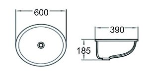 Раковина встраиваемая снизу SantiLine SL-3002 купить в интернет-магазине Sanbest