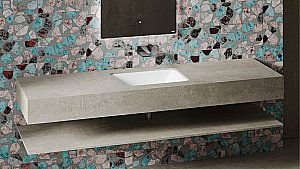 Раковина врезная снизу столешницы Salini MAREA 06 1802206M 55 из искусственного камня S-Stone, белая матовая купить в интернет-магазине Sanbest