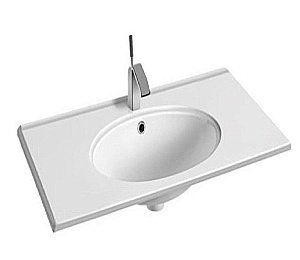 Раковина Ceramalux N 60,5 9060F белая купить в интернет-магазине Sanbest