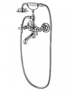 Смеситель для ванны с душем WONZON & WOGHAND RETRO, Хром (WW-88639020-CR) купить в интернет-магазине сантехники Sanbest