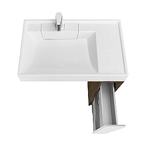 Тумба с раковиной Акватон Лондри 20 дуб кантри/белый для ванной в интернет-магазине Sanbest