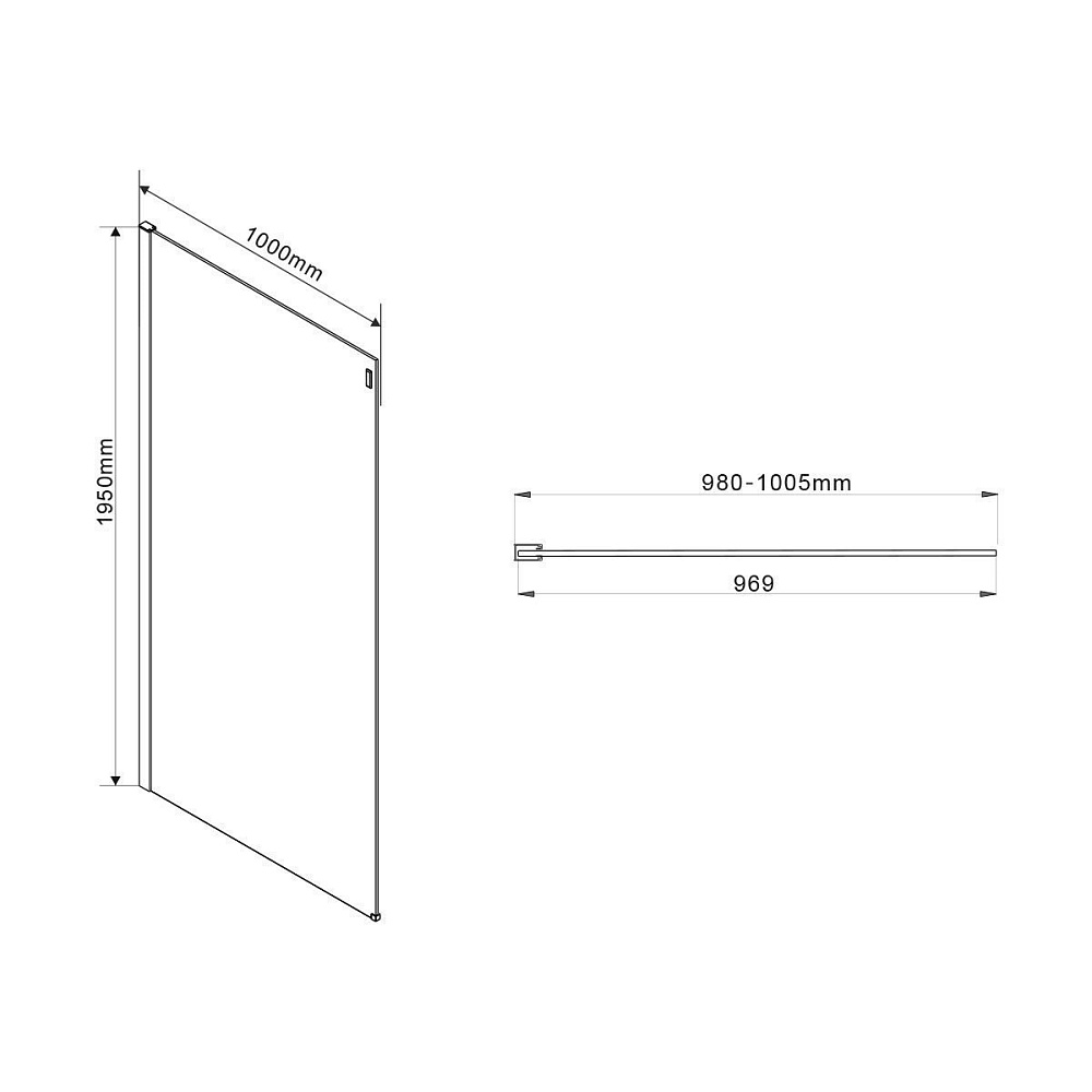 Душевой угол Vincea Como VSR-1C1013CL 130x100 купить в интернет-магазине Sanbest