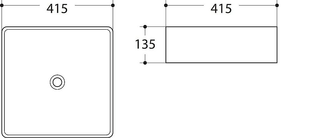 Раковина накладная Art&Max 41,5 AM-7050-D белая купить в интернет-магазине Sanbest
