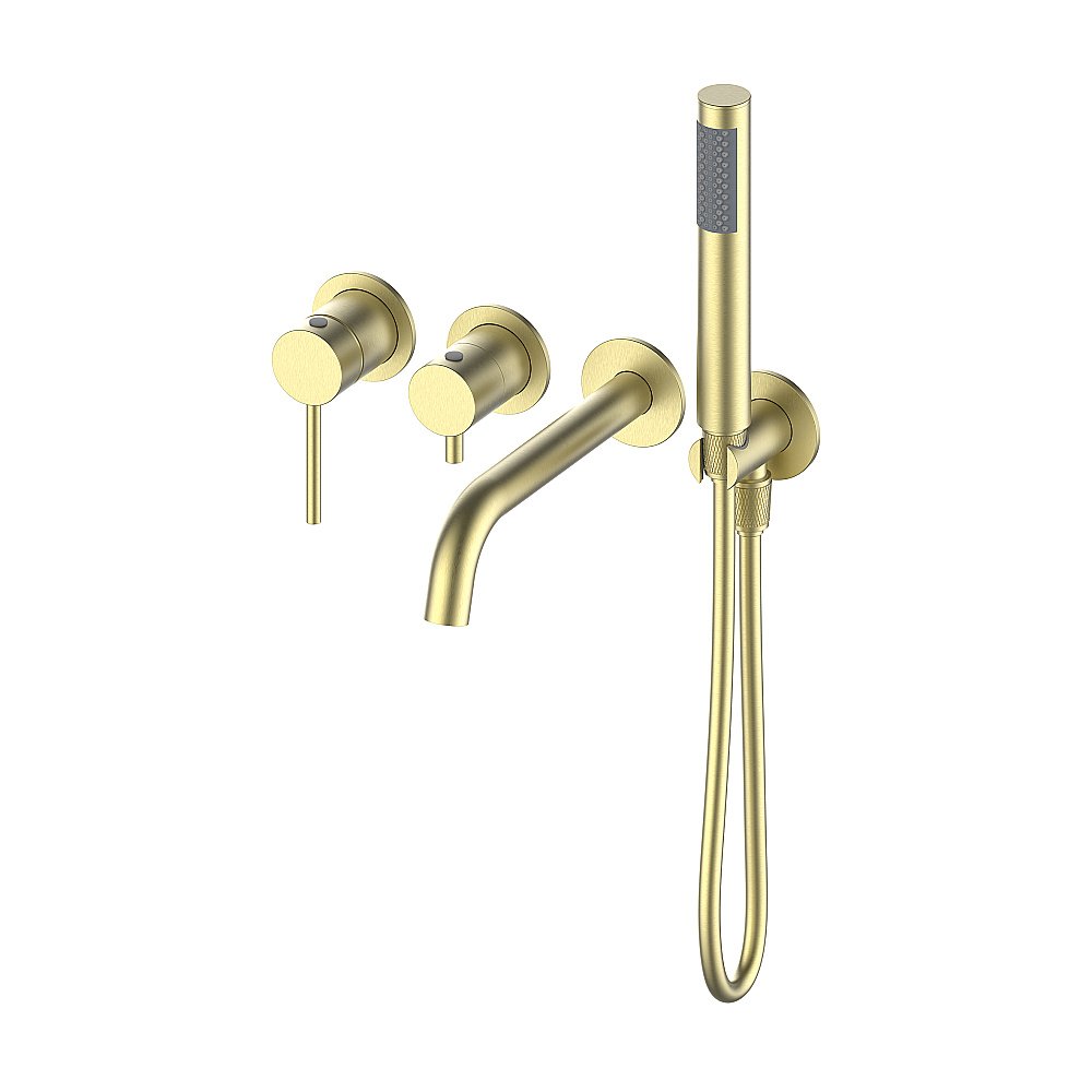 Смеитель для ванны Oliveeka Y OL-889017-BG золото матовое купить в интернет-магазине сантехники Sanbest