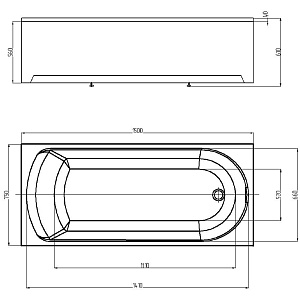 Ванна Aquatek Ника 150x75 NIK150-0000001 белая купить в интернет-магазине Sanbest