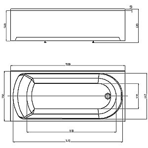 Ванна Aquatek Ника 150x75 NIK150-0000001 белая купить в интернет-магазине Sanbest