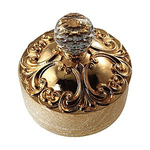Баночка Migliore Cristalia ML.CRS-60.227.DO золото/swarovski купить в интернет-магазине сантехники Sanbest