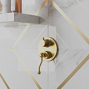 Смеситель для душа PAINI Duomo 88PJ6911 золото матовое купить в интернет-магазине сантехники Sanbest