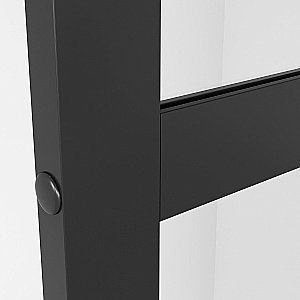 Душевое ограждение Niagara Nova NG-688-12BLACK 120 прозрачное с рисунком/профиль черный матовый купить в интернет-магазине Sanbest