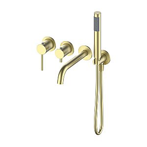 Смеитель для ванны Oliveeka Y OL-889017-BG золото матовое купить в интернет-магазине сантехники Sanbest