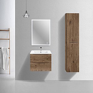 Тумба с раковиной Vincea Mia Slim 600 V.Oak для ванной в интернет-магазине Sanbest