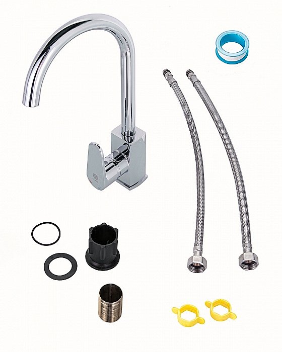 Смеситель для кухни Orange Plito M16-004cr купить в интернет-магазине сантехники Sanbest