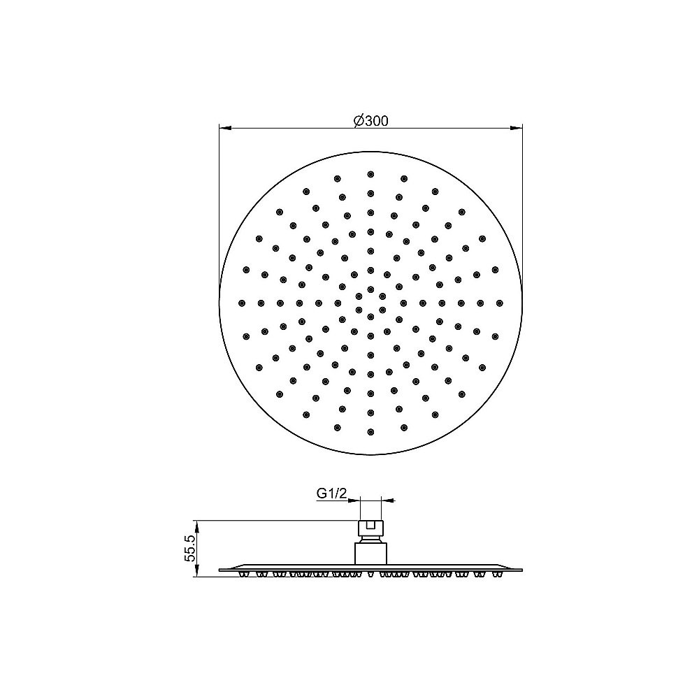 Верхний душ WONZON & WOGHAND, Брашированный никель (WW-88DP04-BN) купить в интернет-магазине сантехники Sanbest