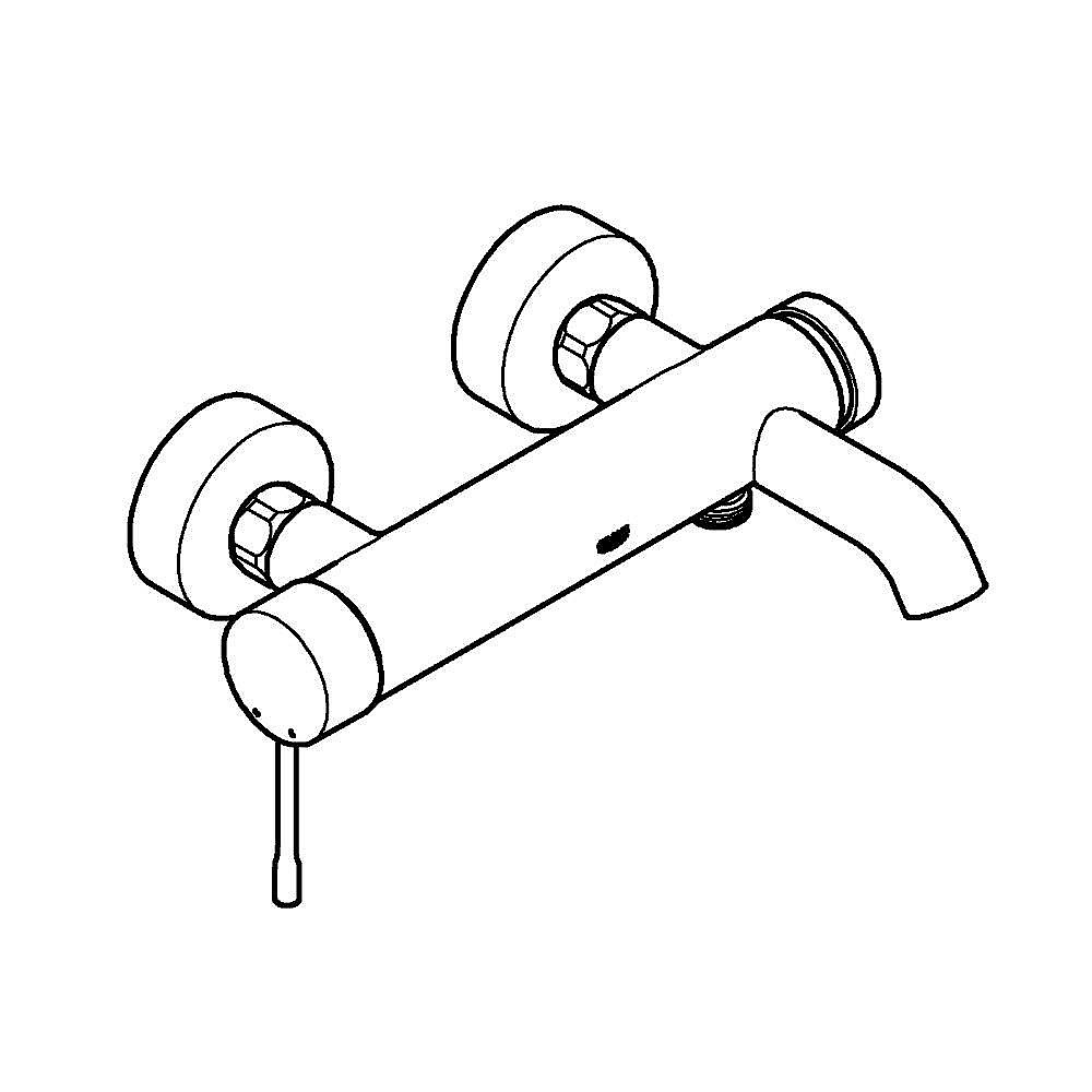 Смеситель для ванны Grohe Essence New 33624GL1 холодный рассвет глянец купить в интернет-магазине сантехники Sanbest