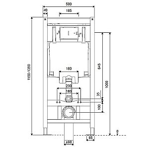 Инсталляция для унитаза Excellent Shiro 1110 купить в интернет-магазине сантехники Sanbest