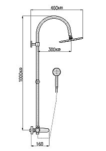 Душевая система Rav-Slezak TIGRIS TG182.5/3BC белый/хром купить в интернет-магазине сантехники Sanbest