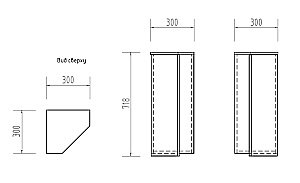 Зеркальный шкаф VIGO Alessandro 7-1 купить в интернет-магазине сантехники Sanbest