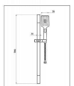 Душевой гарнитур Bravat Source D170BW-ENG купить в интернет-магазине сантехники Sanbest