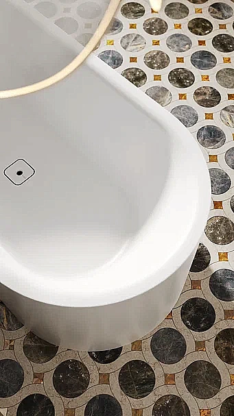 Ванна Salini PERLA S-stone 1049201M 170x80 белая купить в интернет-магазине Sanbest