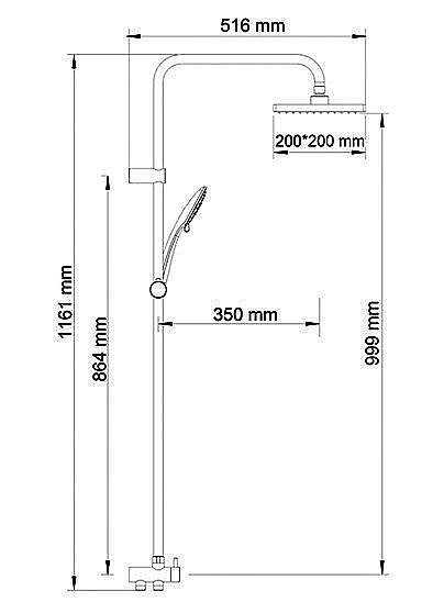 Душевая система WasserKRAFT A017 купить в интернет-магазине сантехники Sanbest