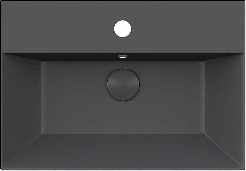 Раковина ISVEA SistemaZ Frame 60 10SF50060SV-2C антрацит матовый купить в интернет-магазине Sanbest