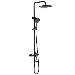 Душевая система Abber Weiss Insel AF8016BL черная матовая купить в интернет-магазине сантехники Sanbest