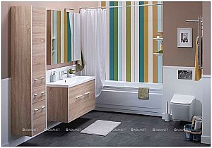 Зеркальный шкаф Aquanet Августа 100 дуб сонома купить в интернет-магазине сантехники Sanbest