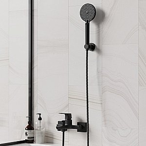 Душевая лейка Paini Torino TRYO155F3D110 черная матовая купить в интернет-магазине сантехники Sanbest