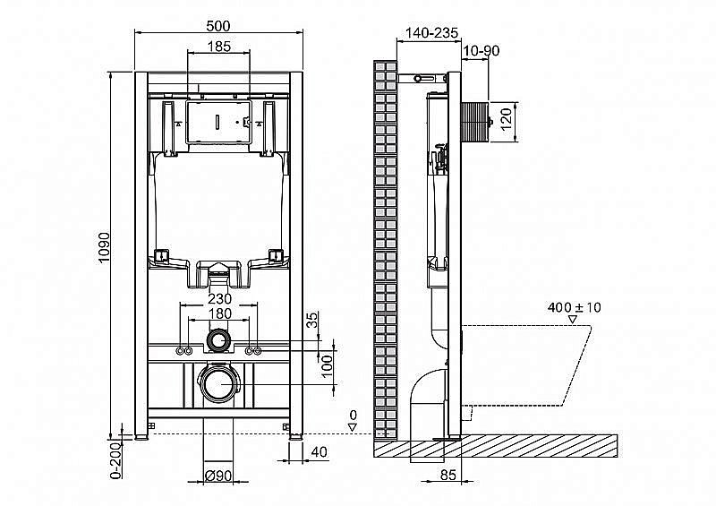 Унитаз подвесной BelBagno Loto безободковый, с крышкой микролифт, с инсталляцией и белой кнопкой купить в интернет-магазине Sanbest