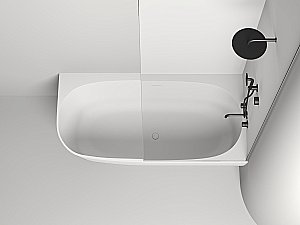 Ванна Salini Sofia Corner R S-Stone 170x85 102524M белая матовая купить в интернет-магазине Sanbest