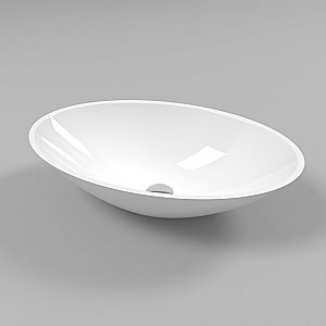 Раковина накладная WhiteCross AQUAMARINE 56 0715.056035.100 белая купить в интернет-магазине Sanbest