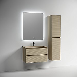 Тумба с раковиной Sancos FOLK FL80CP/CN7012MC 80 капучино для ванной в интернет-магазине Sanbest