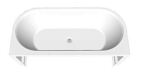 Акриловая ванна Riho Desire Wall Mounted 180x84 B089001105 белая матовая купить в интернет-магазине Sanbest