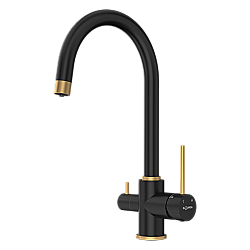 Смеситель для кухни Elghansa 56B5216-BlackGold черный матовый/золото купить в интернет-магазине сантехники Sanbest