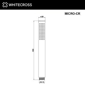 Душевая лейка WhiteCross Y MICRO-CR хром купить в интернет-магазине сантехники Sanbest