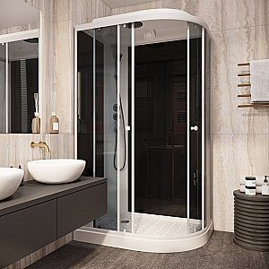 Душевая кабина Parly Classic Эконом EC1231L, раздвигающиеся двери, тропический душ купить в интернет-магазине Sanbest