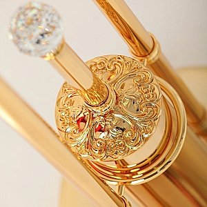 Стойка для ванной Migliore Сristalia ML.CRS-60.244.DO золото/Swarovski купить в интернет-магазине сантехники Sanbest