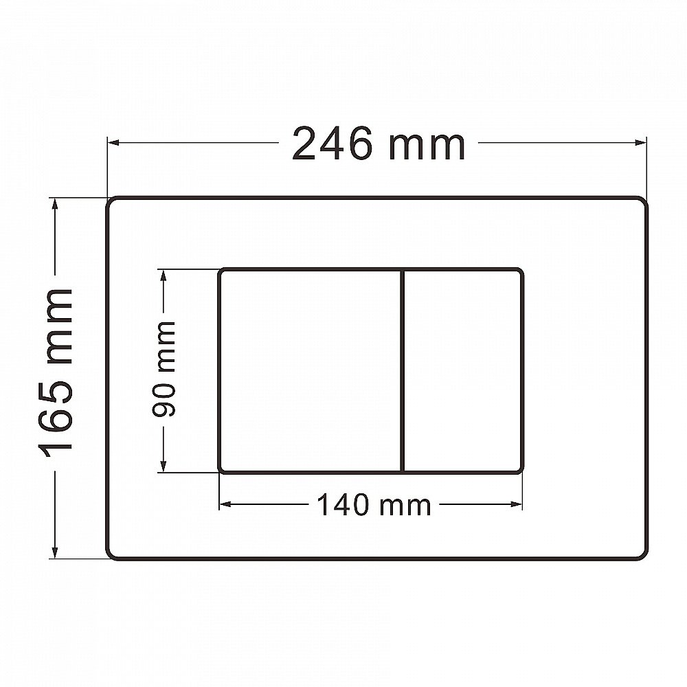 Кнопка для инсталляции ABBER AC0120NG никель купить в интернет-магазине сантехники Sanbest