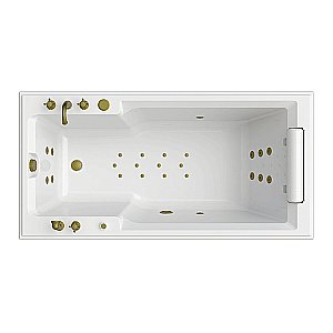 Ванна акриловая FRA GRANDE РУСИЛЬОН 4-01-4-0-0-424 180х90 белая с гидромассажем купить в интернет-магазине Sanbest
