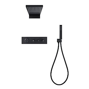 Душевая система Black&White Universe UK8330B черная матовая купить в интернет-магазине сантехники Sanbest