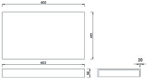 Столешница Armadi Art FLAT 869-060-CLCT белый мрамор для ванной в интернет-магазине сантехники Sanbest