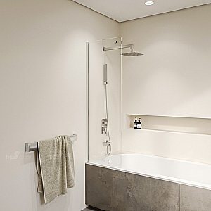 Шторка для ванны RGW Screens SC-56 50 прозрачная/хром купить в интернет-магазине Sanbest