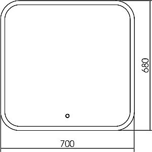 Зеркало Mixline Стив 542565 70 в ванную от интернет-магазине сантехники Sanbest