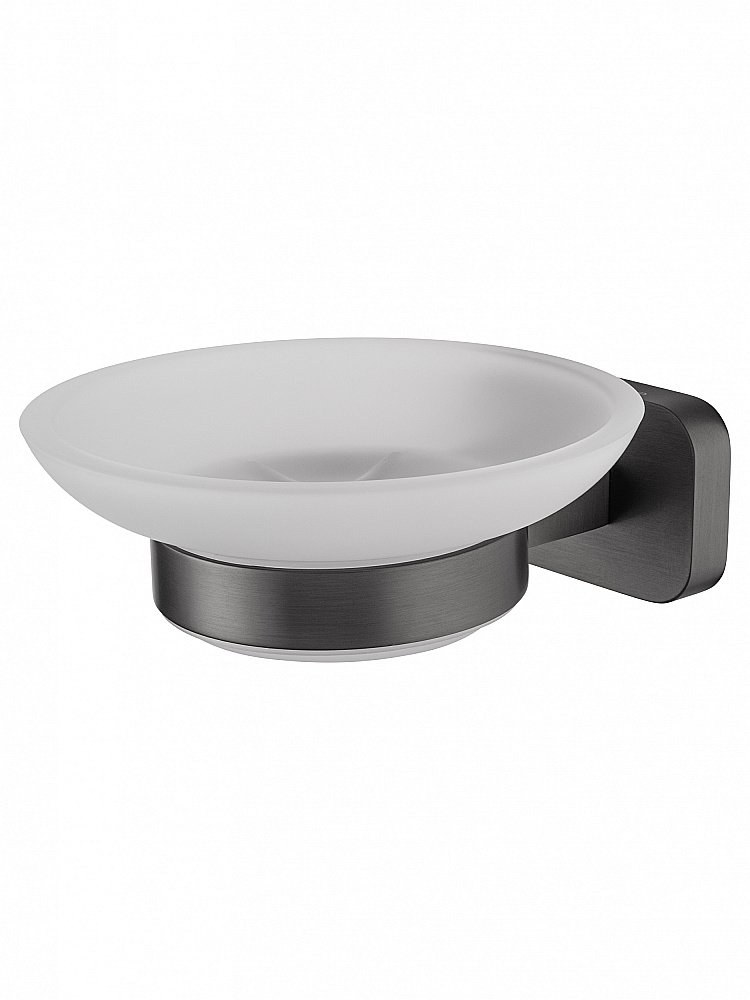 Мыльница с держателем WONZON & WOGHAND GRAFFITY, Темный графит (WW-9322) купить в интернет-магазине сантехники Sanbest