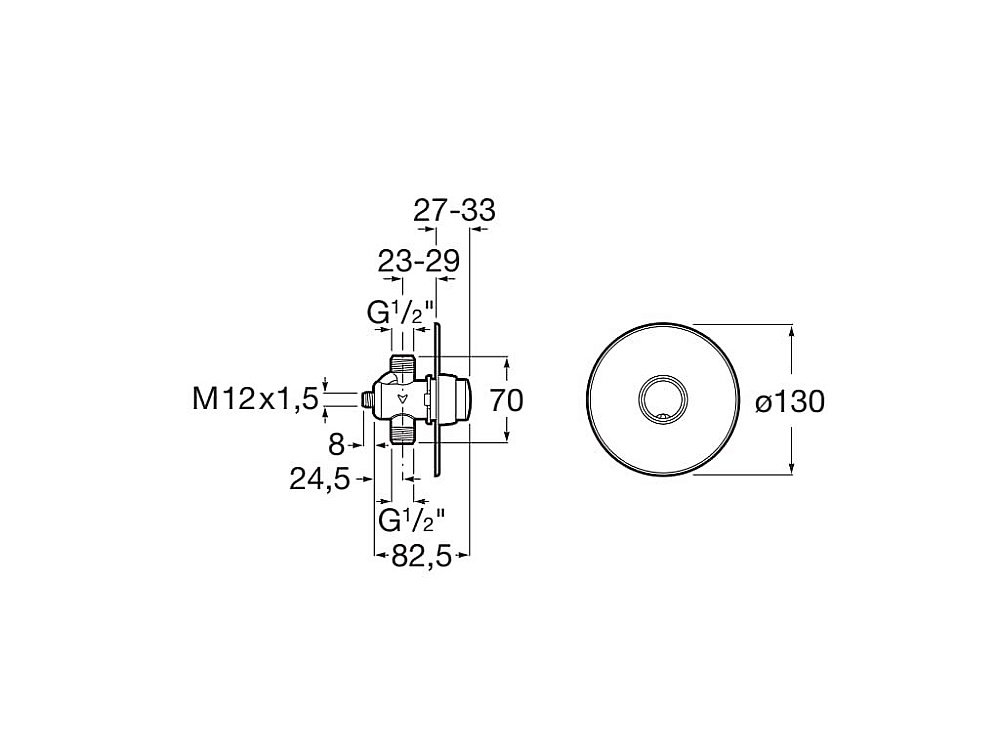 Кран смывной для писсуара Roca Avant 5A9079C00 купить в интернет-магазине сантехники Sanbest