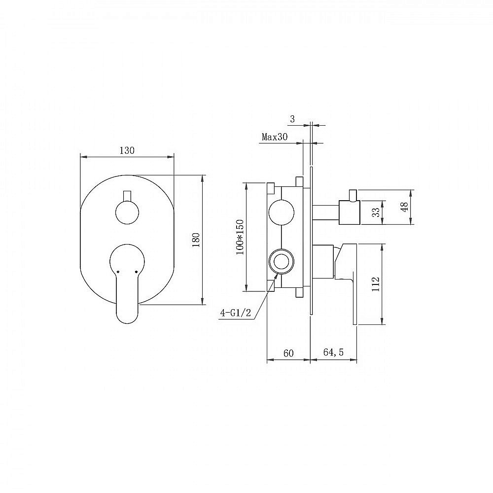 Душевая система BERGES NARDIS 3R 071013 хром купить в интернет-магазине сантехники Sanbest
